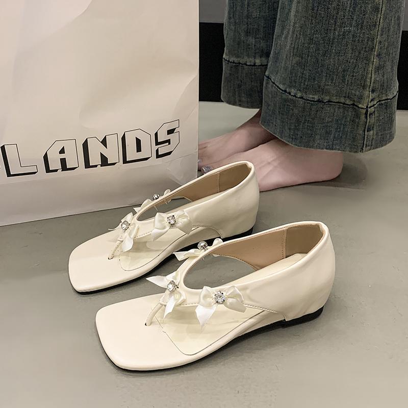 Fashion Shallow Mouth 2025 Sandals High Heels Retro Woman Shoes Increasing Height Flip Flops Platform New High-heeled Original Summer Gi