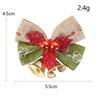 Mini Christmas Bow Bell Hanging Decor Christmas Tree Christmas Decorations Wear-resistant Durable Bowknot Ornament Present Bow