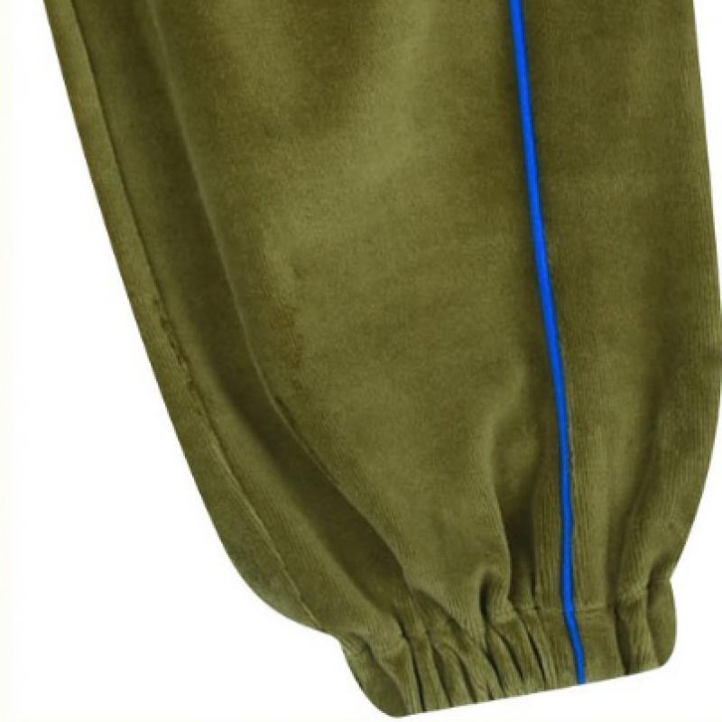  Olivan  Embroidered Piping Top And Bottom  Green 