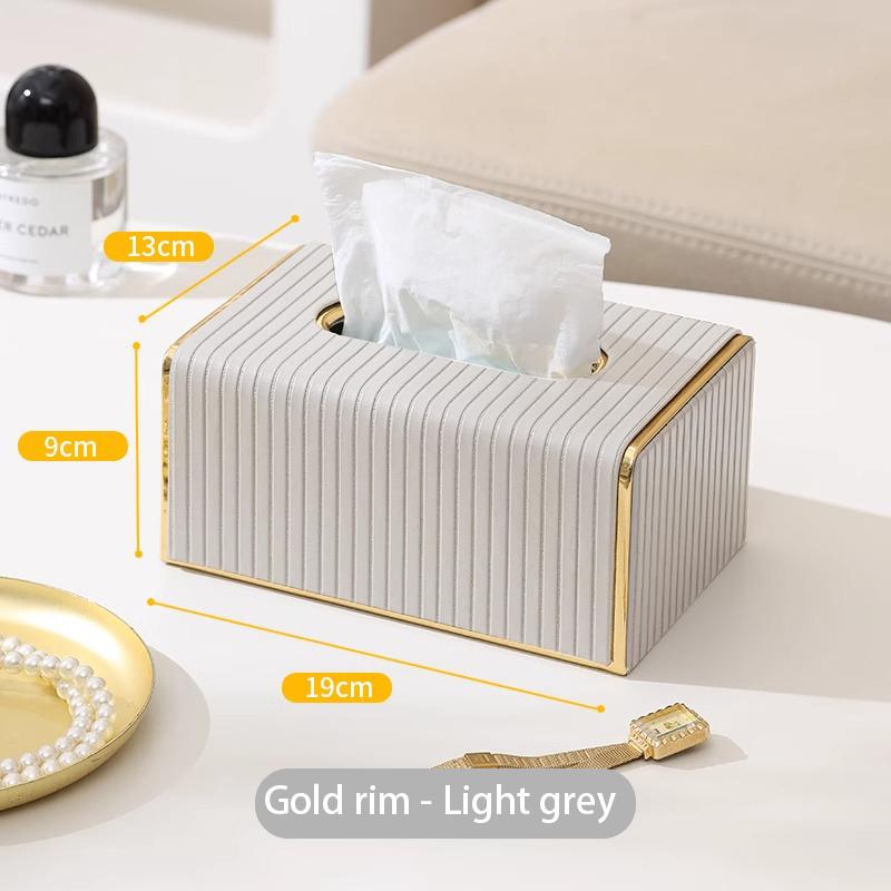 Decorative Tissue Boxhigh Appearance Level Light Luxury Leather Tissue Box Used In Els Living Rooms Office Princess Room