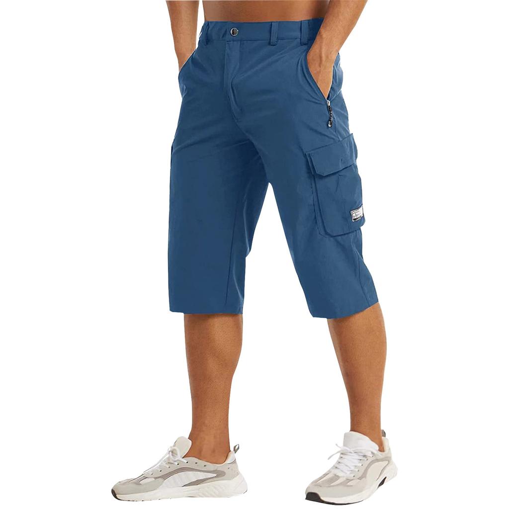 Pánské ležérní barvy Outdoors Pocket Beach Work Kalhoty Cargo Shorts Kalhoty