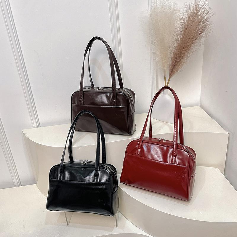 Niche Texturovaná Podpažní Taška Nová Módní a Všestranná Korejská Aktovka Všestranná Velkokapacitní Nošení přes Jedno Rameno