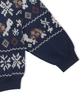 GLACK Gnt049 Turtles Fair Isle Nordic Knit (Navy)