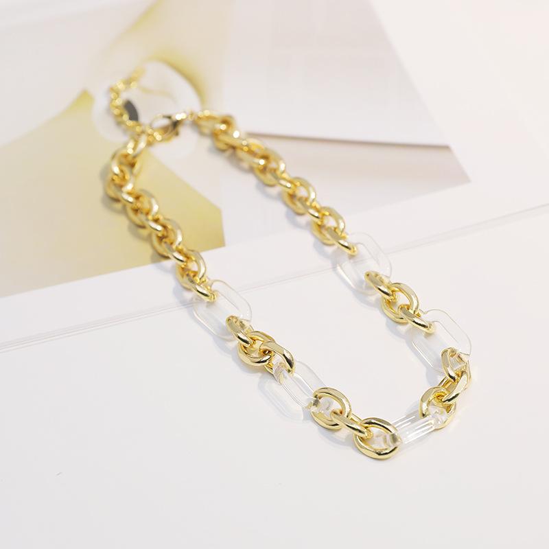 Meier Y2k necklace - vintage exaggerated hip-hop style - colorfast resin necklace