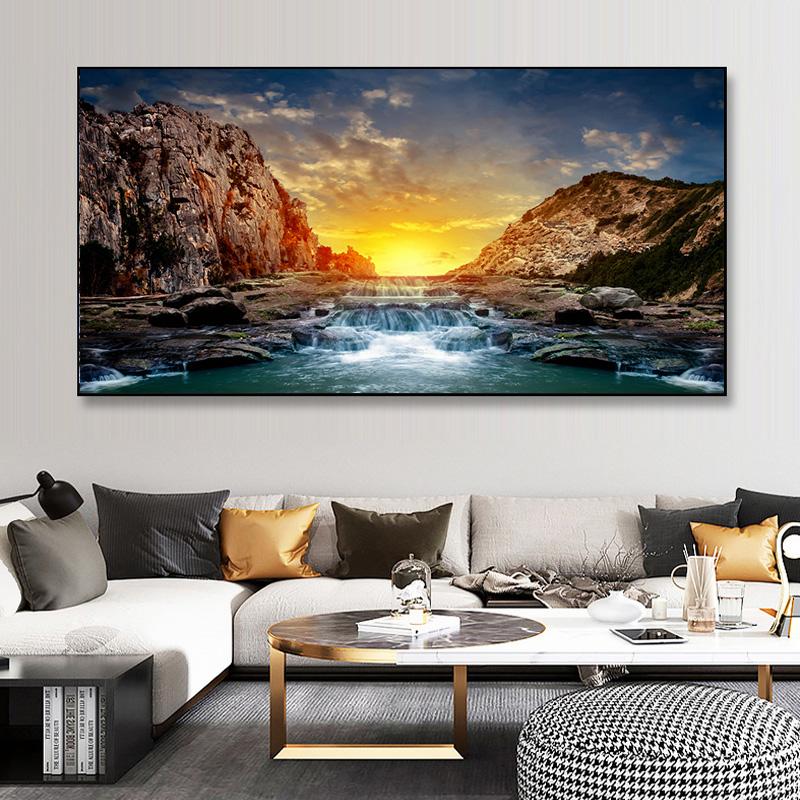 

Природный пейзаж Studlagil Canyon Исландия Холст Картина Плакаты и принты Настенные художественные фотографии Декор в гостиную без рамки без рамки