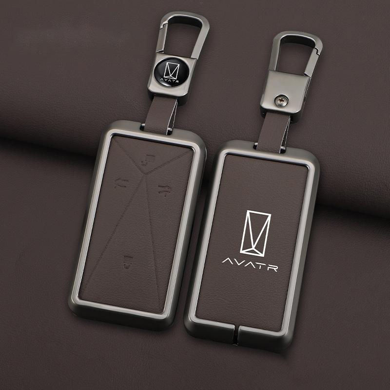 Zinc Alloy Car Key Case for AVATR 11 12 Avita ESV Remote Protection Cover Bag Shell Keychain Holder Fob Interior Accessories