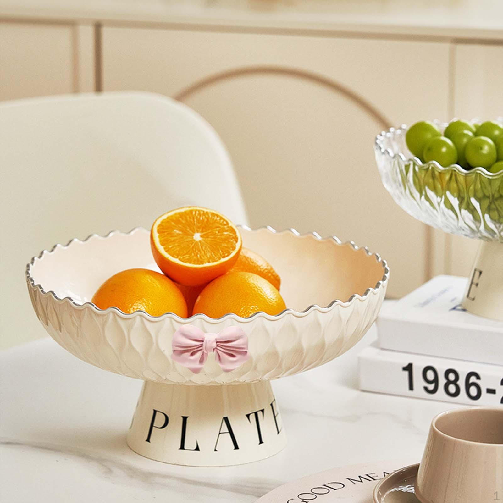 

Фруктовая чаша центральный элемент элегантный держатель фруктов для демонстрации на ножках кухонной стойки пьедестал Creamy White