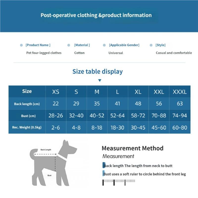 Pet Recovery Clothes for Big Dogs Four Seasons Weaning Belly Protection Postoperative Care Dog Recovery Suit 5