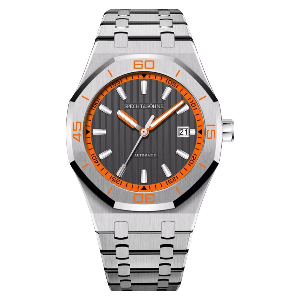 New Luxury Specht & Söhne Automatic Mechanical Watches Japan 8215 Movt Stainless Steel Watch Sapphire Crystal Waterproof 40MM