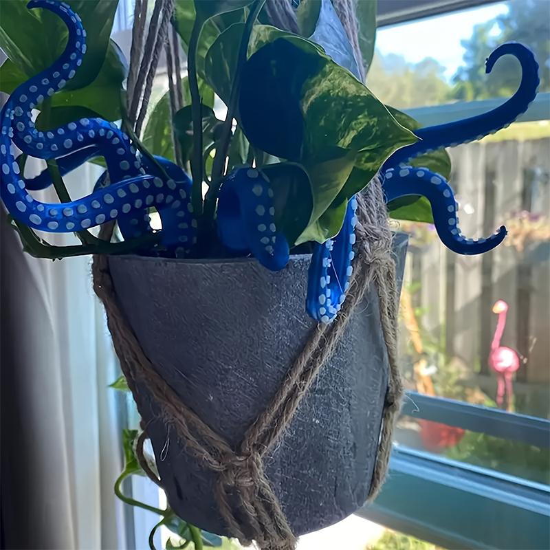7pcs Octopus Legs in Planters House Octopus Tentacle Funny Plant Accessories Decorations House Plant Decorations 3 Colors