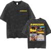 Band Rawayana Quin Trae Las Cornetas  Washed Vintage T Shirts Men Women Fashion Hip Hop Tshirts Cotton Oversized Tshirt