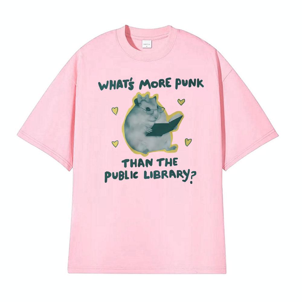 Zabawne Nauczyciel Publiczna Biblioteka Punk Unisex Mól Książkowy Graficzne Koszulki Mężczyźni Kobiety Moda Vintage Koszulka Wysoka Jakość Codzienna Koszulka