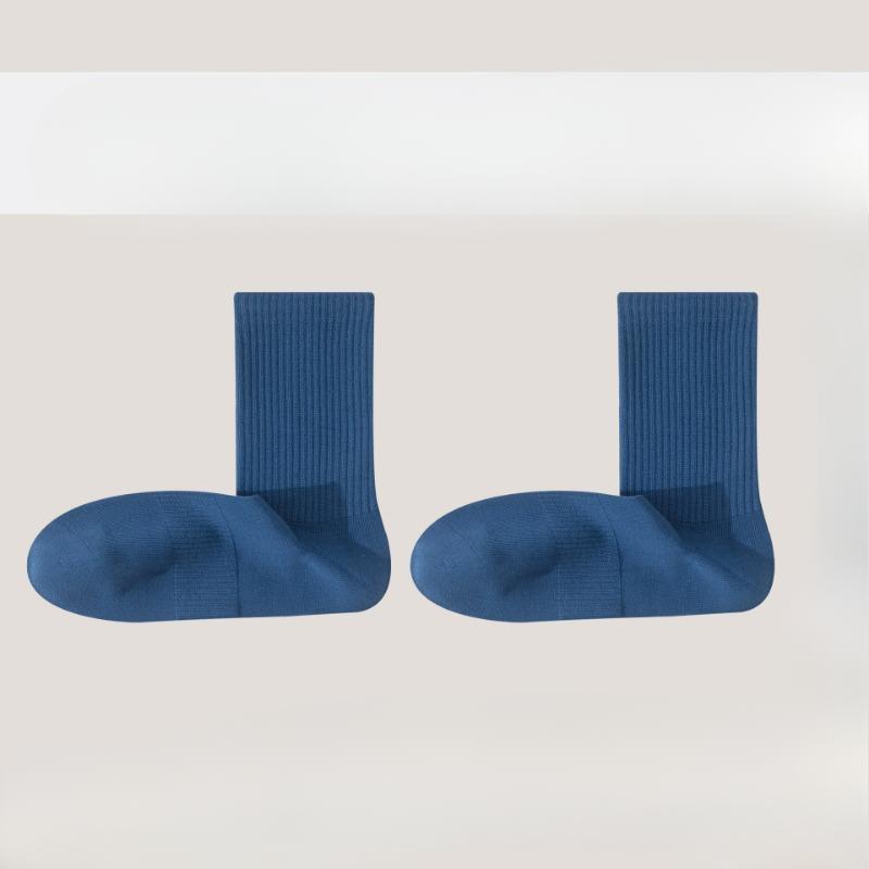 Men's Autumn and Winter Trend Pure Cotton Anti-odor and Sweat-absorbing Sports Long Tube Basketball 90° Right-angle Men's Socks