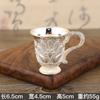 Elegant European Style Zinc Alloy Shot Glass Set Vintage Decorative Drinking Cup Home Bar Whiskey Liqueur
