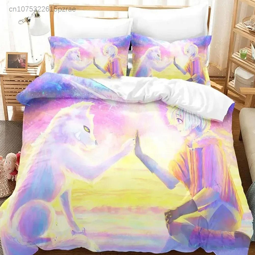 Anime To Your Eternity Bettwäscheset Jungen Mädchen Twin Queen Größe Bettbezug Kissenbezug Bett Kinder Erwachsene Mode Heimtextilien