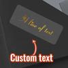 30-240 Piezas Pegatinas Rectangulares Transparentes Doradas con Texto Personalizado, Etiquetas Personalizadas para Bodas, Pegatinas Personalizadas para Cumpleaños,