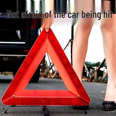 Reflective Folding Traffic Triangle Warning Sign for Car Parking