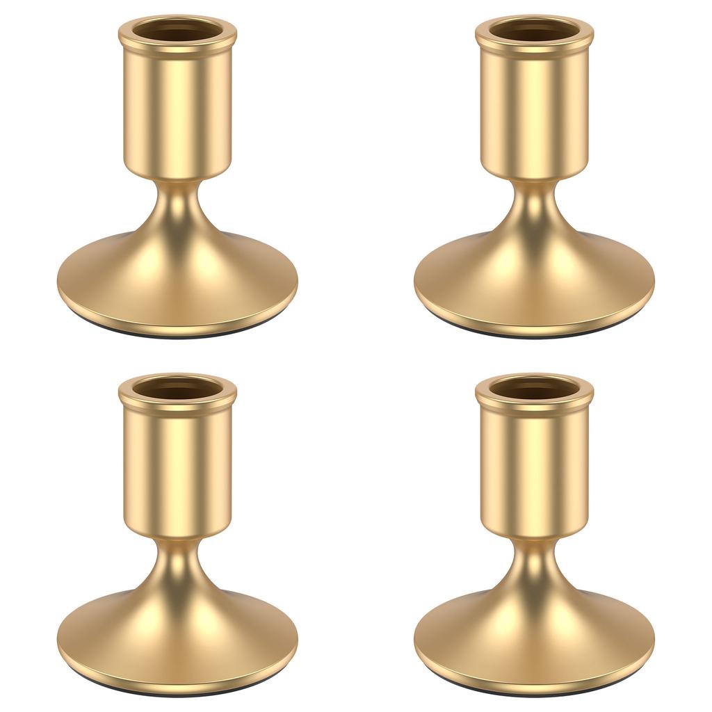 4/6 Pcs Metal Candle Holders Fashion Table Decoration Candlestick Creative Tabletop Taper Candle Stick Stand for Home Decoration