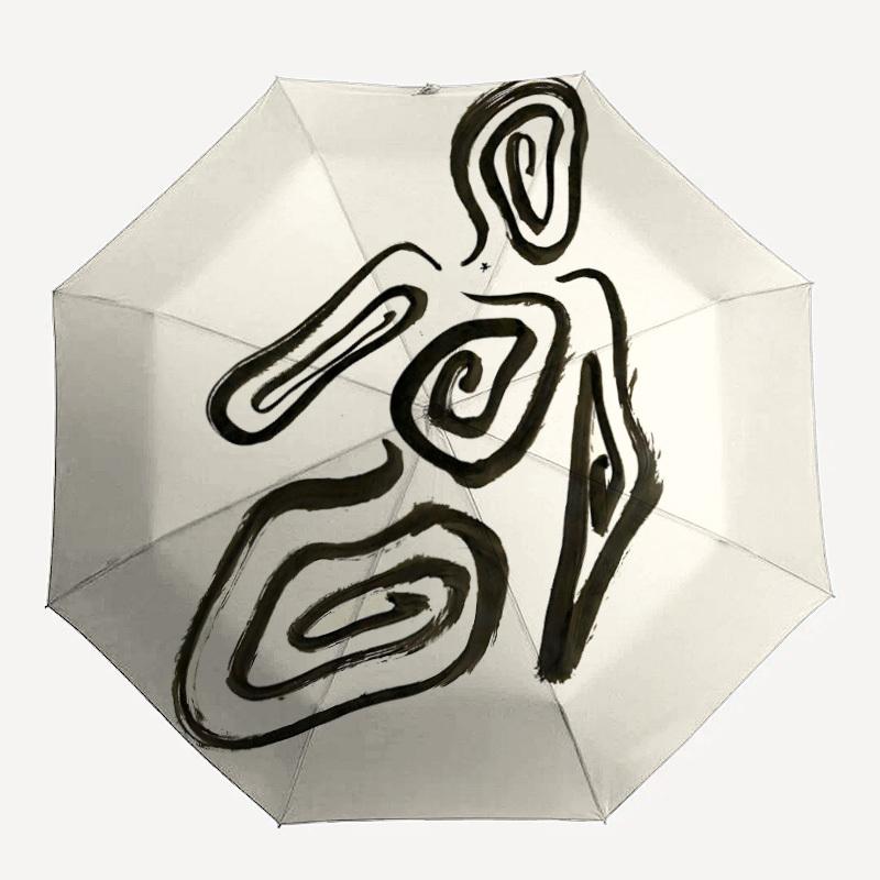 

1pc Yoga Pose Automatic Open/Close Umbrella Compact Folding Umbrella, All-Season Portable Umbrella for Women/Men F1124326