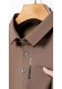 210g Men's Plus Size Embroidered Lapel Polo Shirt - Casual, Non-Iron, Dad Style