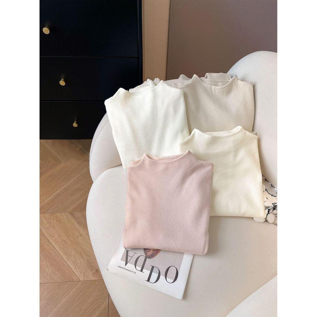 Women's Milky Soft Knit Stand Collar Long Sleeve Sweater 2026 - Ideal for Winter and Autumn