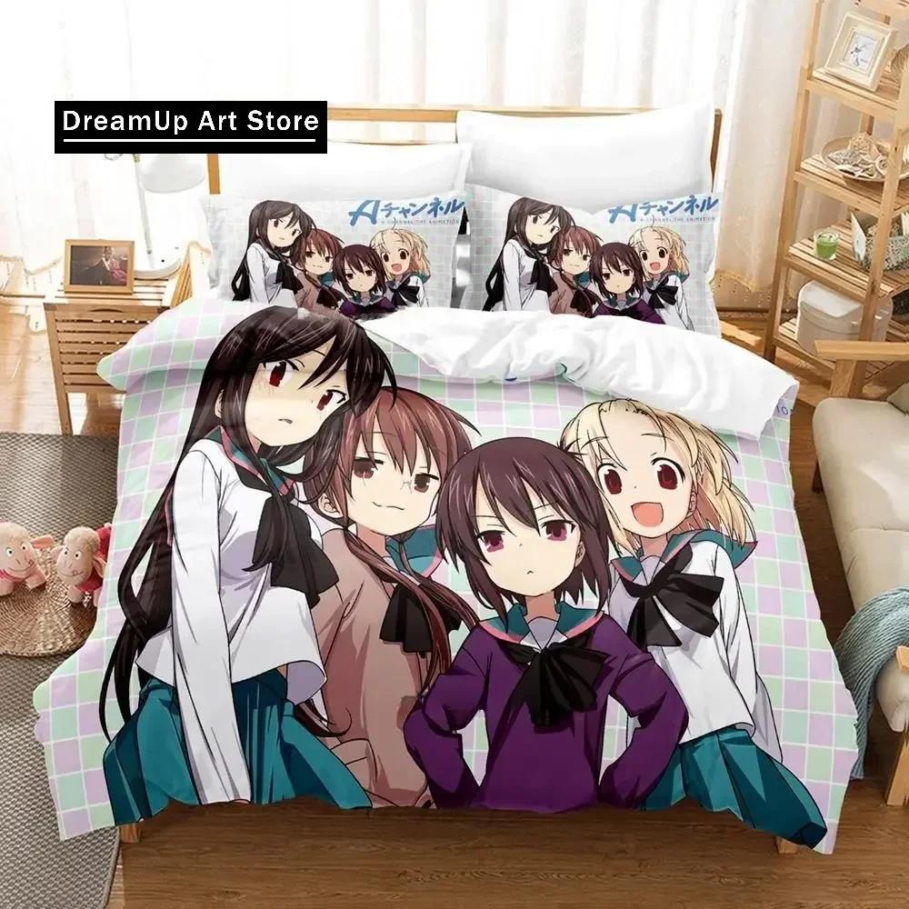 A Channel Bedding Set Single Twin Full Queen King Size Bed Set Adult Kid Bedroom Duvet cover Sets 3d Print Anime Bed Sheet Set