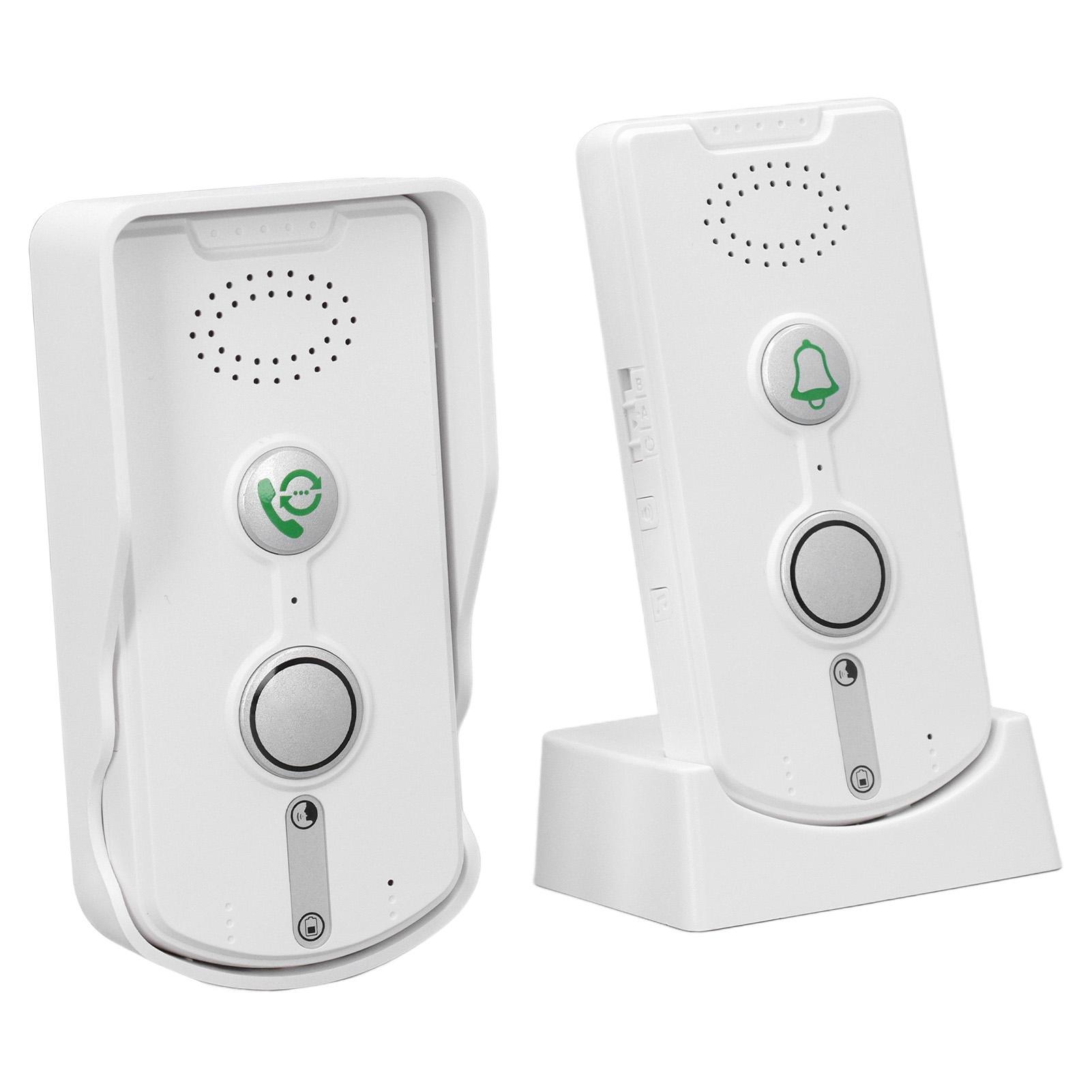 Wireless Intercom Doorbell 2 Way Talk Range 38 Ringtones Volume Home Doorbell Intercom Kit