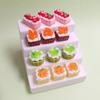 100pcs Resin Fruit Cream Cake Miniature Mini Food Play Decor DIY Kitchen Play Toys Flatback Cabochon Doll House Accessory