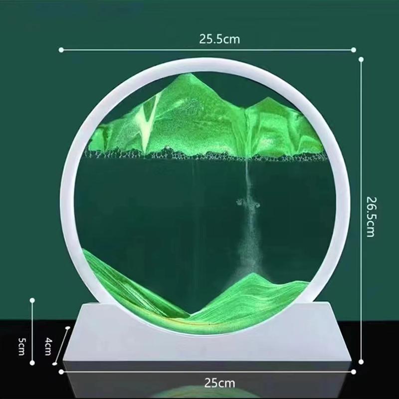 

3D Flow Sand Painting Украшение рабочего стола Декомпрессионное искусство Творческий подарок Творческий Flow Sand Painting Вращающийся 360° Sand Painting 7 inch