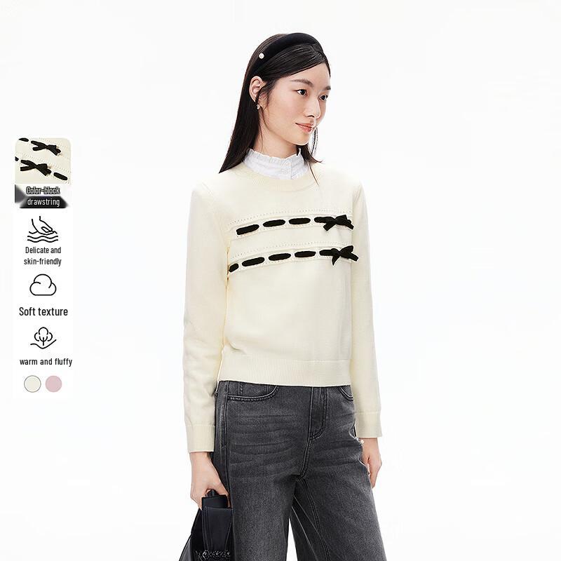 Ledin Women s Butterfly Wool Blend Knit Sweater M/160