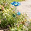 Bee Watering Station For Garden Outdoor Metal Flower Shaped Bird Feeder Backyard Hummingbird Drinker For Lawn Patio Balcony Farm