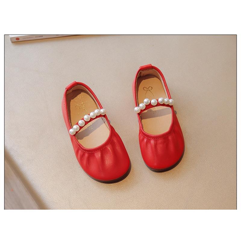 Girls' Leather Shoes Stylish Princess Flats for Girls Soft-Sole Toddler Loafers for Babies & Young Children Cute Girls Shoes