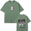 Anime Demon Slayer Akaza T Shirts Summer Unisex Unisex Casual Oversized Short Sleeve Unisex's Fashion Hip Hop T-shirt Male Vintage Tees