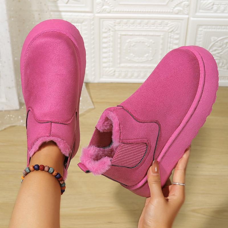 Winter New Arrivals Plus Size 36-44 Thick-Soled Anti-Slip Snow Boots for Women with Fleece Lining and Thickened Cotton Lining