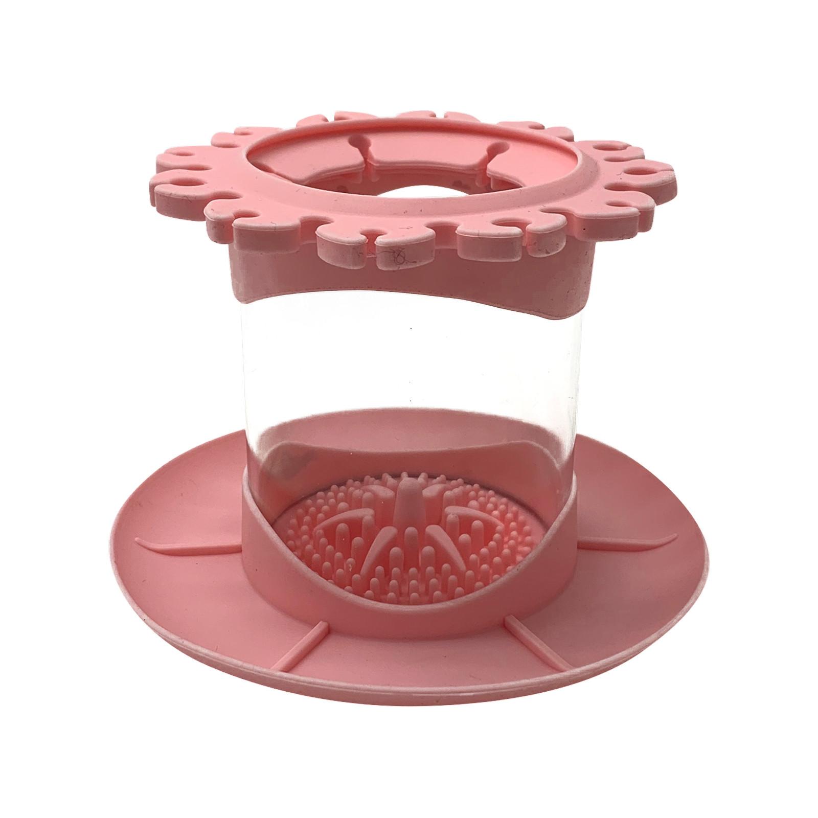 

Очиститель кистей для рисования Ополосните чашку Изобразительное искусство, Студия, Класс | Держатель кистей и силиконовый инструмент для чистки акрила, акварели и материалов на водной основе One Size розовый