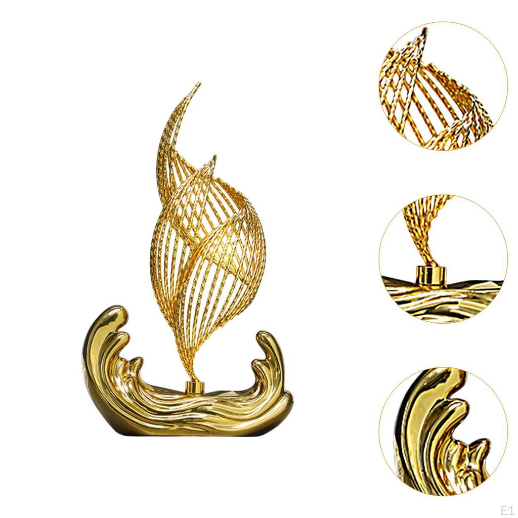 Ceramic Statue Figurine Artwork Birthday Gift Decoration Iron Sculpture Ornament for Bookshelf Table