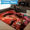 Custom Name Rap Music Malone  Rug Game Carpet, Floor Mat for Bedroom Living Room Entryway Rug, Home Decor Idea Gift for Christmas birthday