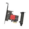 USB3.2 GEN2 Front TYPE E Expansion Card 10Gbps Support KEY A TYPE E PCIE 3.0 2X Interface Expansion Card for Win8 for