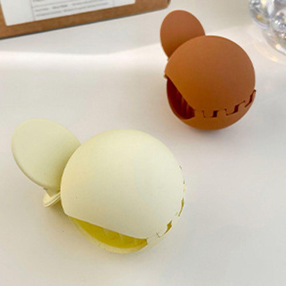 Solid Color Small Hair Claw Girls Hairpin Korean Style Hair Clip Ponytail Holder Fixed Artifact