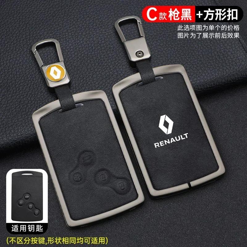 For Renault 2026 New Hub Caps For Renault Laguna Megane Scenic Clio Captur Fluence Koleos Logan Duster Car Smart Remote Key Case