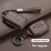 Leather Car Key Case Cover For Jaguar Xe Xf Xk Xkr Xfl F-Type F-Pace T-Pace Car Key Case Shell For Land Rover Range Rover Sport