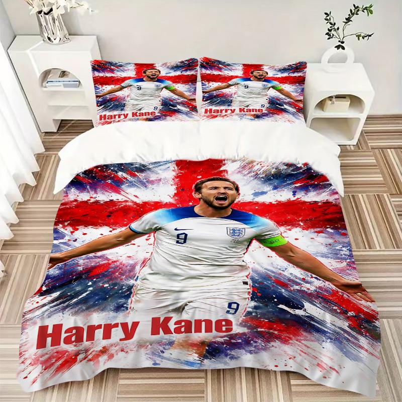 3 Stück Harry Kane Jubel Poster Bettwäsche-Sets Für Alle Größen Neu 3D Gedruckte Bettdecke Bettbezug Kissenbezug Schlafzimmer Dekoration