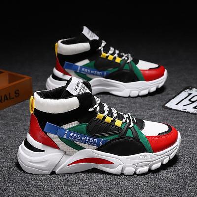 Sommer neue High-Top Sportschuhe Herren Mesh atmungsaktiv lässige Laufschuhe Koreanische Version trendig vielseitig Studenten Papa Schuhe
