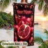 Decorative Artwork Theme Beach Towel Personalized Custom Name & Text Soft Quick Dry Beach Towel for Swimming Travel