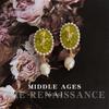 Secret Garden Vintage Court Pearl Flower Earrings Gentle Girly Literary Earrings