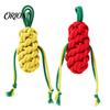 Engaging Sound Toys for Indoor Play Squeaky Cotton Rope Dog Chew Toy Aggressive Chewers, Vegetable Shaped Puppy Teething Pet Boredom Relief