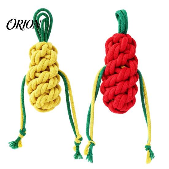 Engaging Sound Toys for Indoor Play Squeaky Cotton Rope Dog Chew Toy Aggressive Chewers, Vegetable Shaped Puppy Teething Pet Boredom Relief