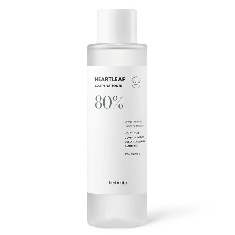 Herb Note Houttuynia Cordata 80% Mildly Acidic Soothing Toner, 200ml, 1 pcs