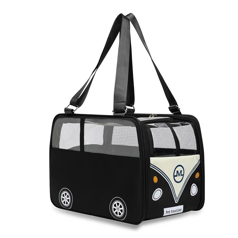 

Multifunctional Large Capacity Pet Carrier Bag Breathable Portable Shoulder Bag for Cats Dogs Outdoor Travel чёрный