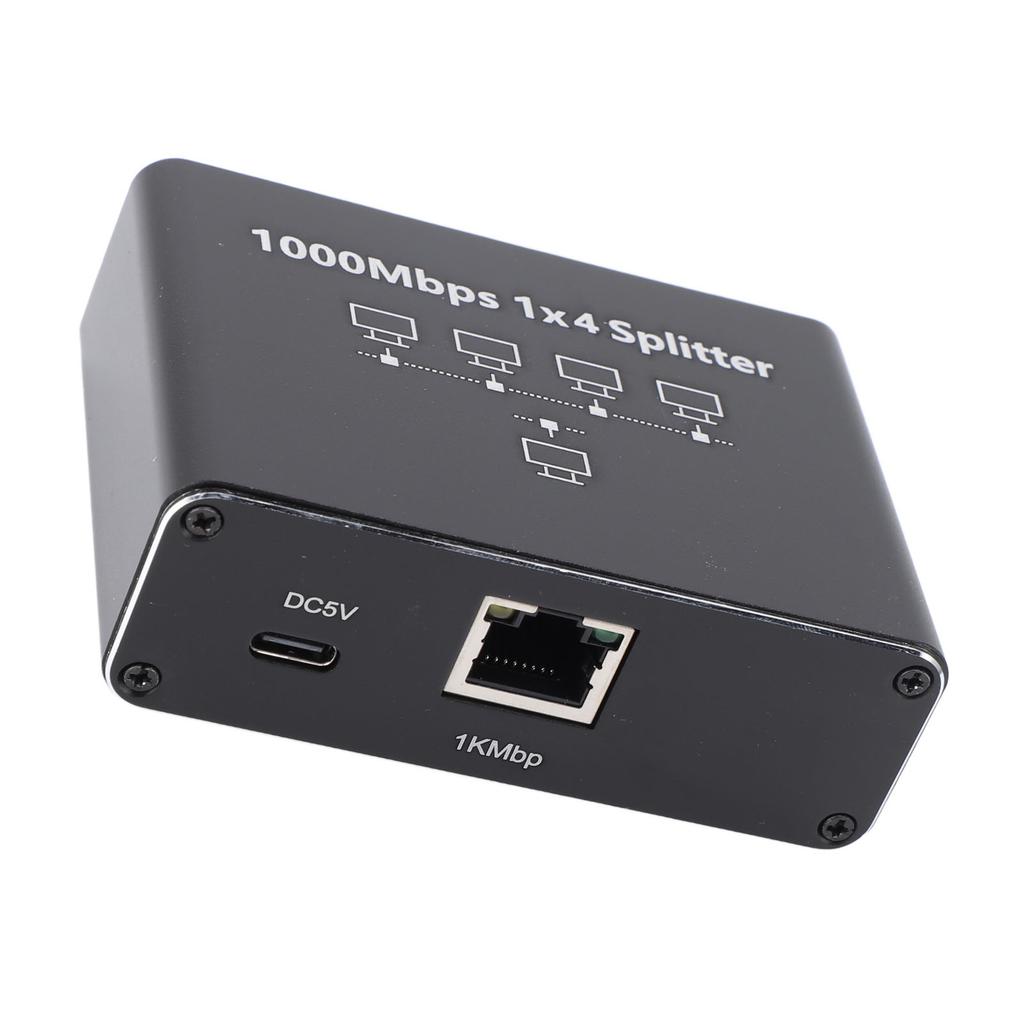 RJ45 Connector Splitter with USB Power Cable 1000Mbps High Speed Gigabit Ethernet Splitter for Computer TV Game Console